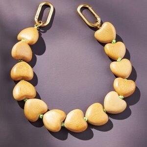Clare V. Heart-Shaped Wooden Shortie Strap